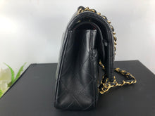 Load image into Gallery viewer, Chanel 31 series black lambskin medium flap, gold hdw
