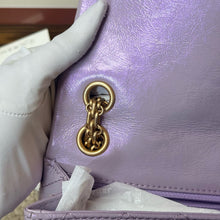 Load image into Gallery viewer, Chanel 24P mini reissue lilac purple, with aged gold hardware
