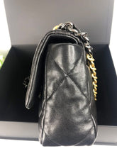 Load image into Gallery viewer, Chanel 19 small black, with mixed gold hdw
