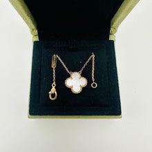 Load image into Gallery viewer, Van Cleef &amp; Arpels (VCA) vintage Alhambra 18k gold pendant, white mother of pearl (MOP)

