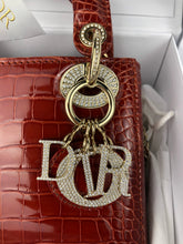 Load image into Gallery viewer, Lady Dior red mini exotic crocodile, full set
