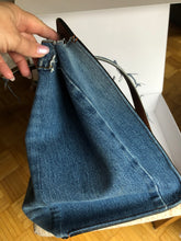 Load image into Gallery viewer, Valentino Joylock denim runway large bag
