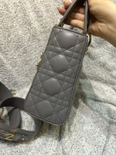 Load image into Gallery viewer, Lady Dior small grey, with gold hdw
