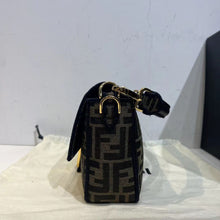 Load image into Gallery viewer, Fendi medium baguette in brown jacquard print
