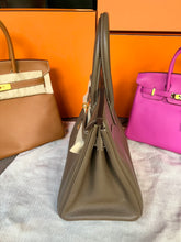 Load image into Gallery viewer, Hermes Birkin 30 etoupe with gold hdw, clemence leather. Stamp C (2018)

