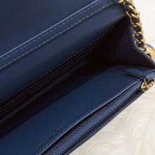 Load image into Gallery viewer, Changel pearl crush woc denim 22c with box, dust bag, chip
