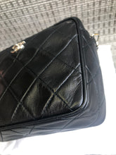 Load image into Gallery viewer, Chanel black vintage lambskin square, silver hdw
