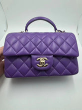 Load image into Gallery viewer, Chanel mini top handle, purple
