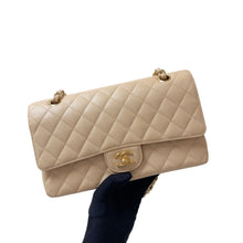 Load image into Gallery viewer, Chanel beige medium caviar, gold hdw
