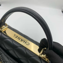 Load image into Gallery viewer, Chanel black small trendy, gold hdw chip
