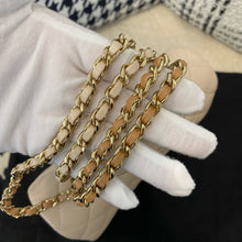 Load image into Gallery viewer, Chanel 23p beige / caramel two tone mini lambskin with gold hardware
