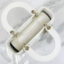 Load image into Gallery viewer, Lady Dior white small ABC, with gold hdw
