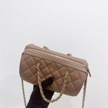 Load image into Gallery viewer, Chanel boston bag 25p brown caviar, microchip
