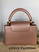 Load image into Gallery viewer, Louis Vuitton pink pearl capucines BB in taurillon leather
