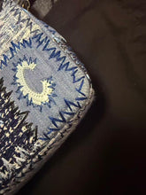 Load image into Gallery viewer, Chanel denim patchwork bag medium with silver hdw

