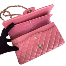 Load image into Gallery viewer, Chanel 28 series pink caviar classic flap medium, gold hdw
