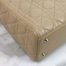 Load image into Gallery viewer, Lady Dior beige medium lambskin, gold hdw
