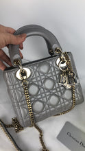 Load image into Gallery viewer, Lady Dior mini pearl grey, gold hdw
