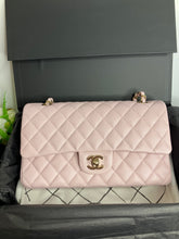 Load image into Gallery viewer, Chanel 21s pink caviar medium classic flap, light gold champagne hdw

