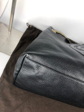 Load image into Gallery viewer, Gucci black leather soho chain tote
