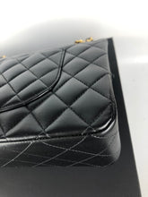 Load image into Gallery viewer, Chanel 31 series black lambskin medium flap, gold hdw
