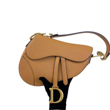 Load image into Gallery viewer, Dior medium saddle in caramel, gold hdw
