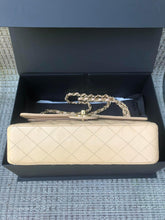 Load image into Gallery viewer, Chanel beige medium classic flap, caviar leather, gold hdw
