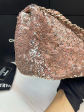 Load image into Gallery viewer, Chanel pink sequin small flap, silver hdw
