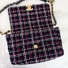 Load image into Gallery viewer, Chanel 19 bag in medium/large tweed with mixed hdw
