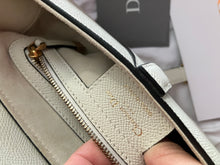 Load image into Gallery viewer, Dior saddle bag latte, grained calfskin, gold hdw

