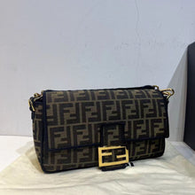 Load image into Gallery viewer, Fendi medium baguette in brown jacquard print
