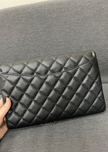 Load image into Gallery viewer, Chanel black caviar timeless clutch, silver hdw
