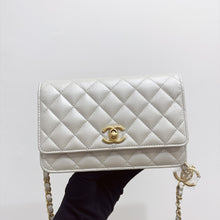 Load image into Gallery viewer, Chanel pearl wallet on chain (WOC) with gold hdw
