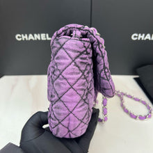 Load image into Gallery viewer, Chanel denim denimpression mini purple flap
