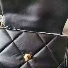 Load image into Gallery viewer, Chanel small black lambskin 19, with mixed gold hdw, unused
