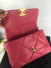 Load image into Gallery viewer, Chanel 19 dark pink small lambskin
