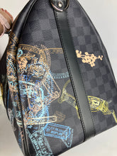 Load image into Gallery viewer, Limited Edition Louis Vuitton Damier Graphite Stamps Keepall Bandouliere 50
