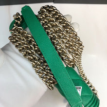 Load image into Gallery viewer, Chanel green caviar boy woc, gold hdw
