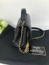 Load image into Gallery viewer, Chanel small black caviar business affinity, gold hdw
