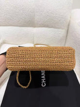 Load image into Gallery viewer, Rare Chanel Kelly raffia, bnib with gold hdw
