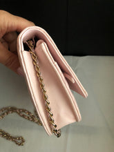 Load image into Gallery viewer, Chanel pink caviar crystal CC woc, wallet on chain
