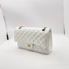 Load image into Gallery viewer, Chanel medium white iridescent calfskin, gold hdw 31 series
