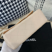 Load image into Gallery viewer, Chanel 23p beige / caramel two tone mini lambskin with gold hardware
