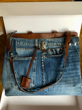 Load image into Gallery viewer, Valentino Joylock denim runway large bag
