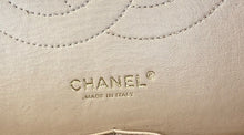 Load image into Gallery viewer, Chanel double flap jumbo beige caviar with gold hardware.
