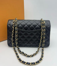 Load image into Gallery viewer, Chanel black caviar small classic flap, gold hdw
