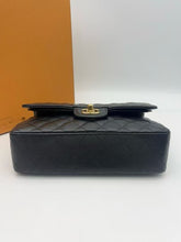 Load image into Gallery viewer, Chanel black caviar small classic flap, gold hdw

