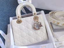 Load image into Gallery viewer, Lady Dior MyABC Dior bag white, with gold hdw
