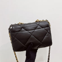 Load image into Gallery viewer, Chanel small lambskin 19, with mixed gold hdw
