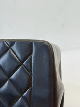 Load image into Gallery viewer, Chanel medium black lambskin vintage Diana bag, 24k gold hdw
